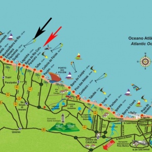 Kitesurfing Brazil Fortaleza Map