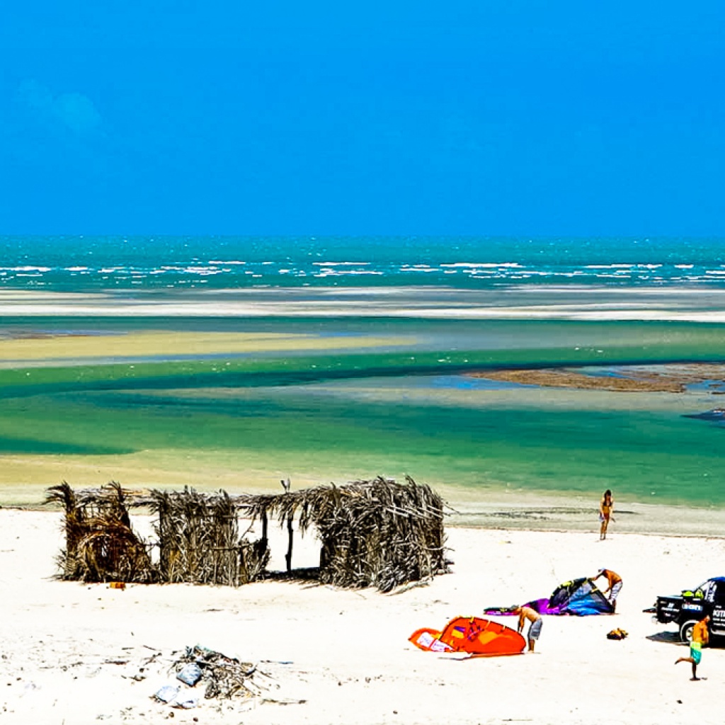 Kitesurfing in Cumbuco Brazil